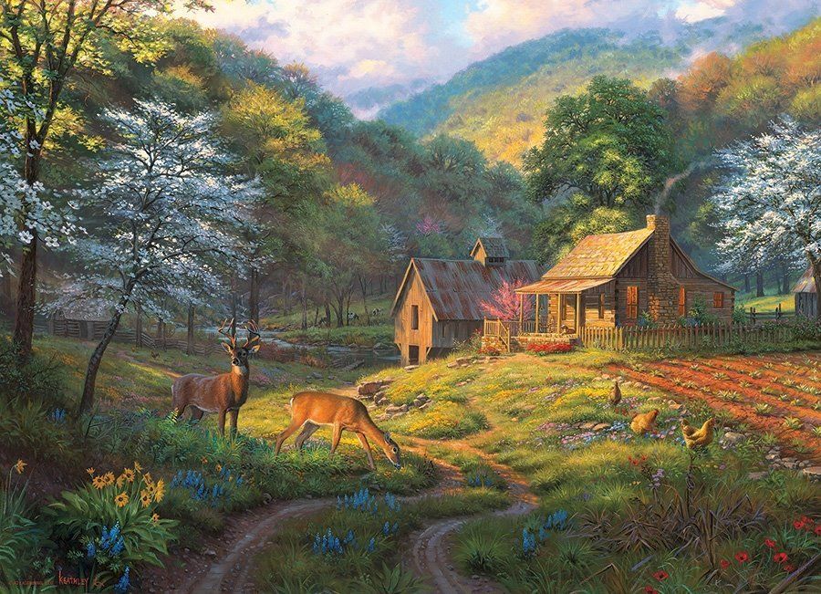 COBBLE HILL Puzzle Požehnání venkova 1000 dílků - obrázek 1