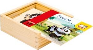 Bino Puzzle přírodní Krtek a Panda - obrázek 1