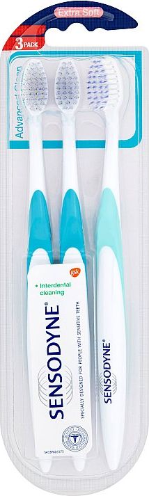Sensodyne Advanced Clean Extra Soft zubní kartáček 3 ks/bal. - obrázek 1