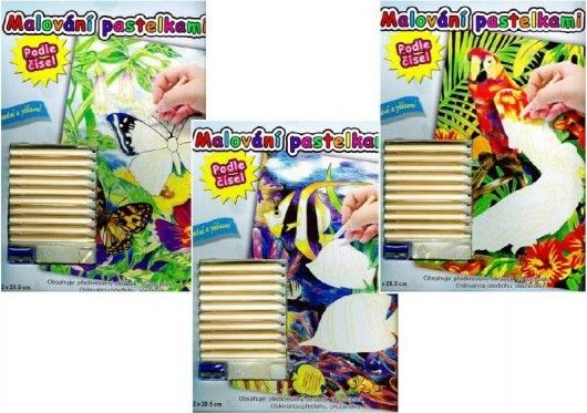 ARTLOVER Malování pastelkami - Papoušci - obrázek 1