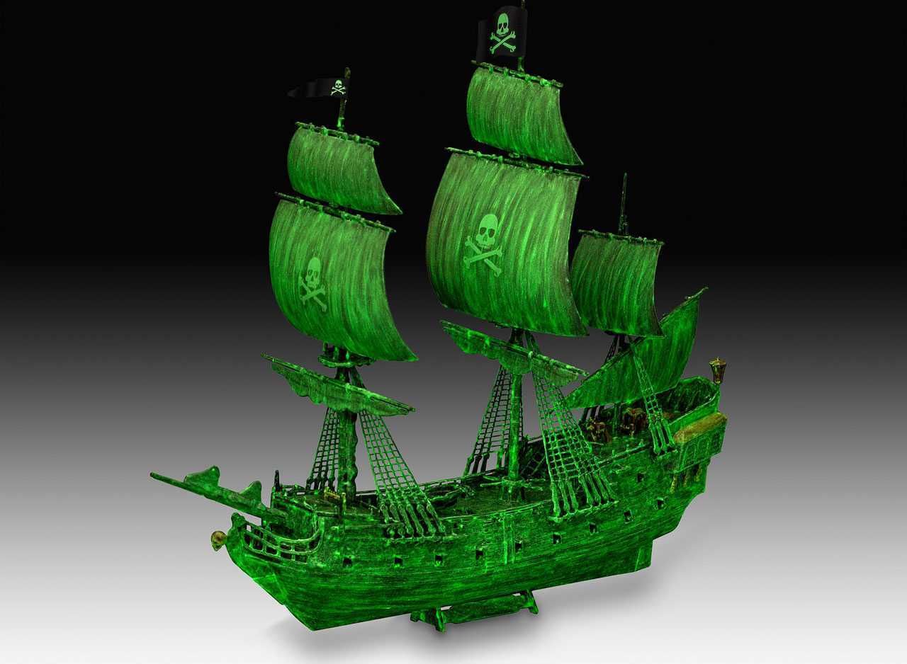 REVELL EasyClick loď 05435 - Ghost Ship (incl. night color) (1:150) - obrázek 11