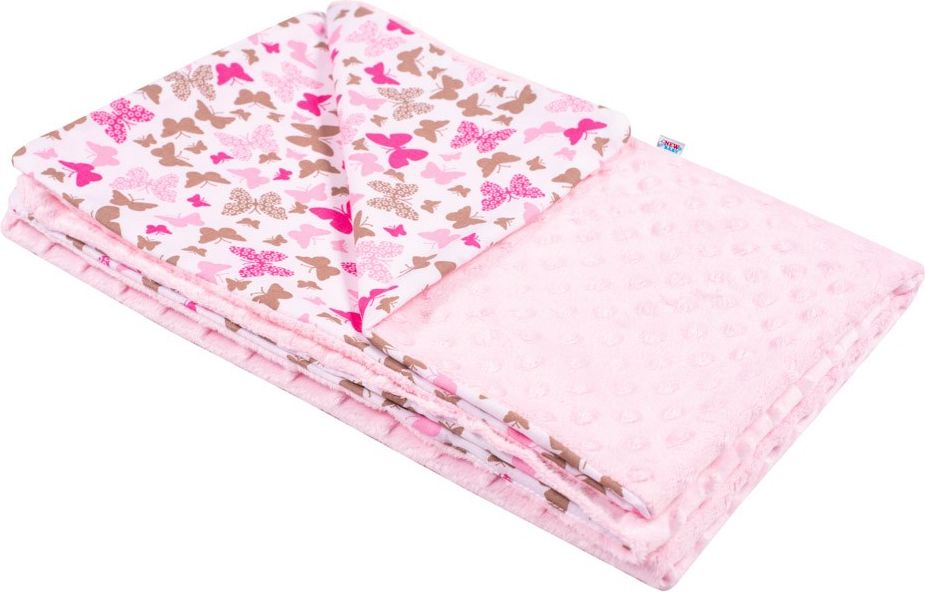 Dětská deka z Minky New Baby růžová 80x102 cm - obrázek 2