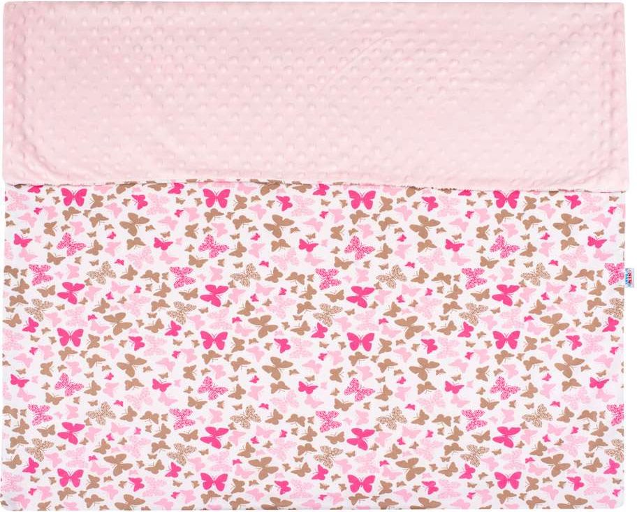Dětská deka z Minky New Baby růžová 80x102 cm - obrázek 3