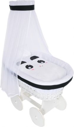Nellys - Koš bílý s výbavou Animal - Panda bílá - obrázek 1