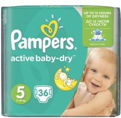 Pampers Active Baby-Dry vel. 5 Junior dětské pleny 36 ks - obrázek 1