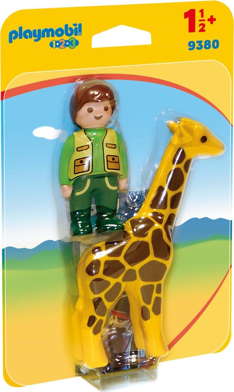 PLAYMOBIL Ošetřovatel zvířat se žirafou (1.2.3) 9380 - obrázek 1