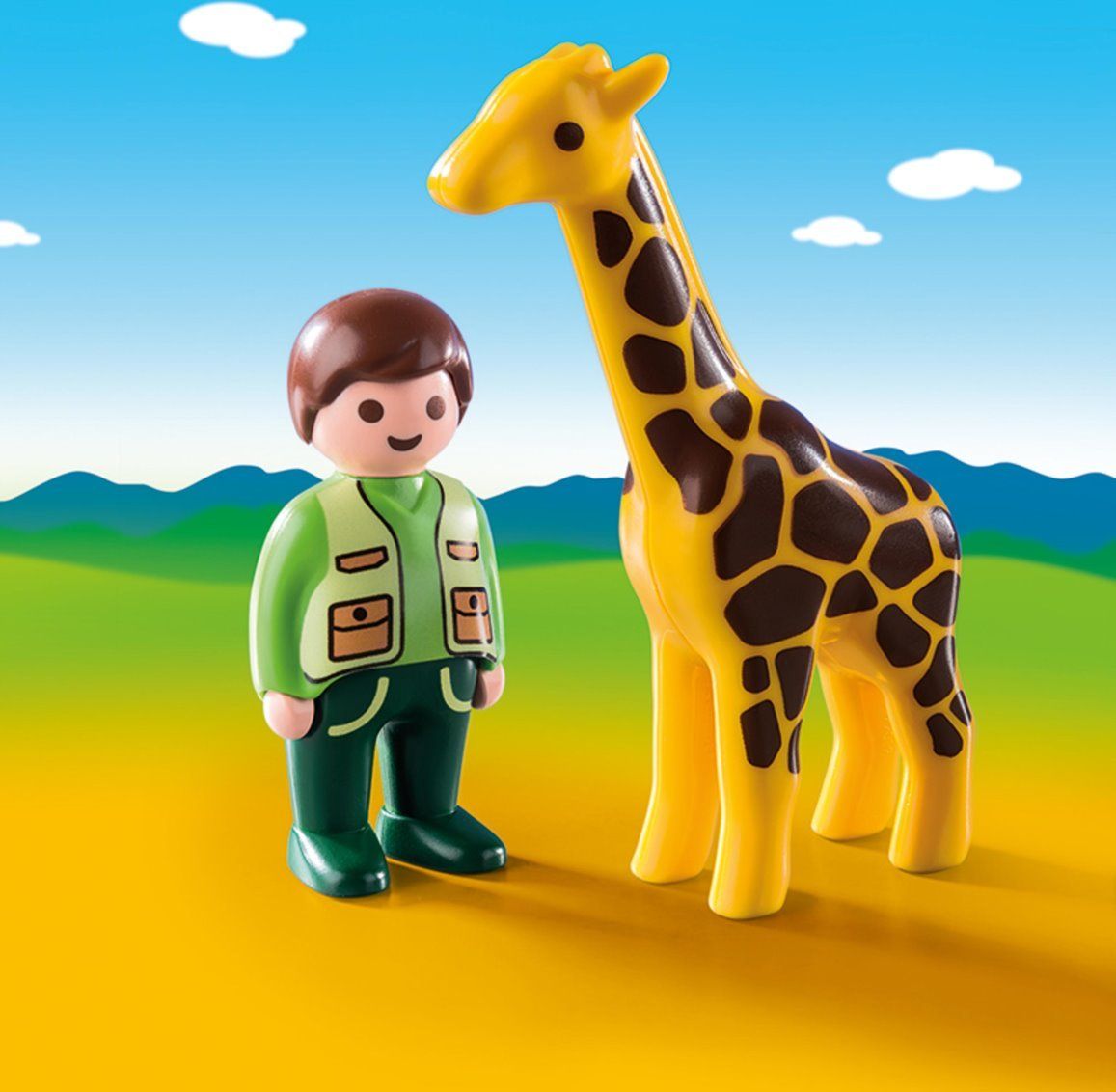 PLAYMOBIL Ošetřovatel zvířat se žirafou (1.2.3) 9380 - obrázek 2