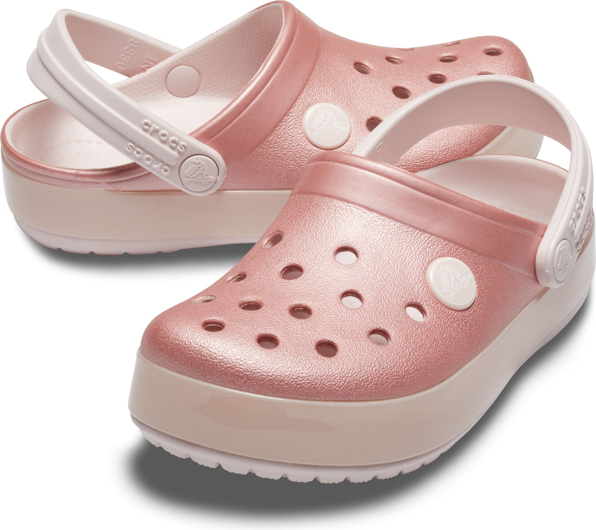 Crocs růžové dívčí pantofle Crocband Ice Pop Clog Barely Pink - 29/30 - obrázek 1