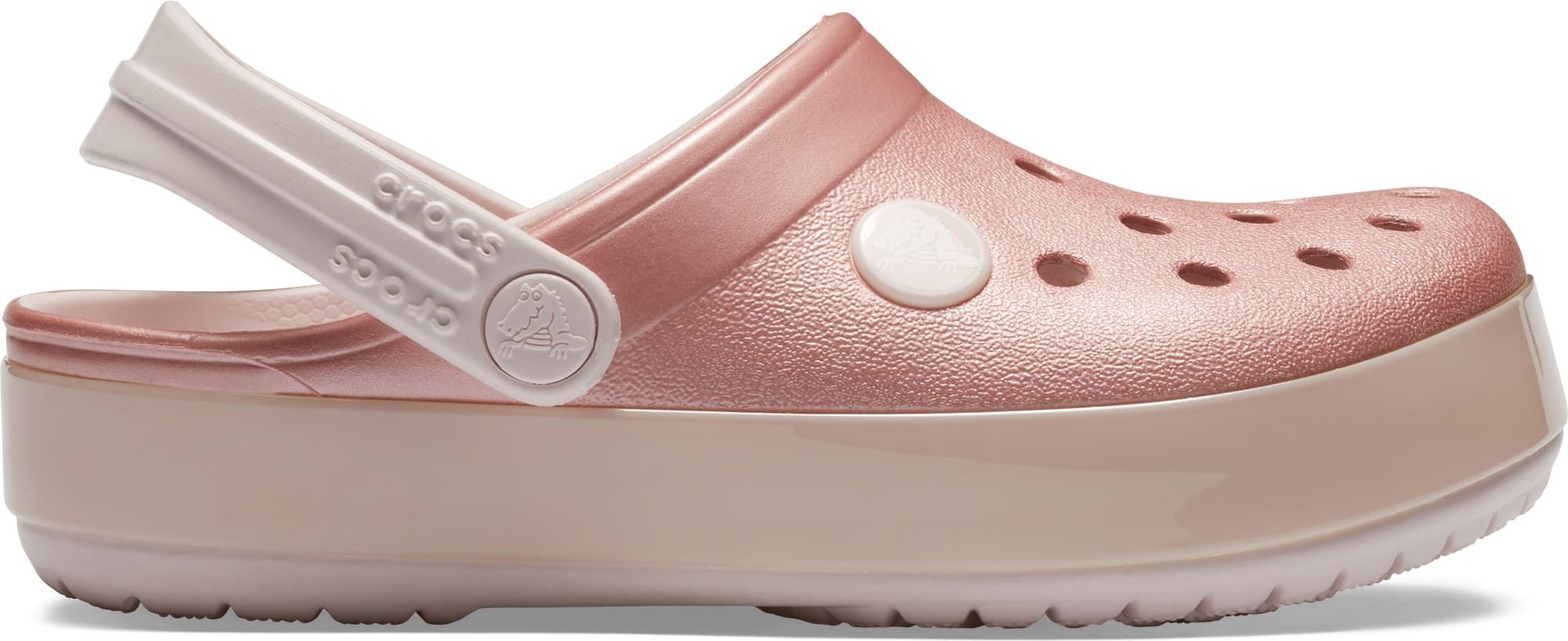 Crocs růžové dívčí pantofle Crocband Ice Pop Clog Barely Pink - 29/30 - obrázek 3