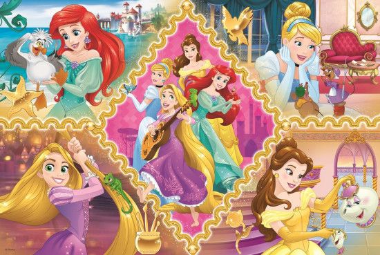 TREFL Puzzle Disney princezny a jejich dobrodružství 160 dílků - obrázek 1