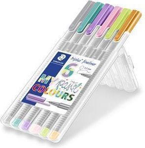 Linery "Triplus Pastel", sada 6 barev - pastelové, 0,3mm, STAEDTLER, set 6 ks - obrázek 1
