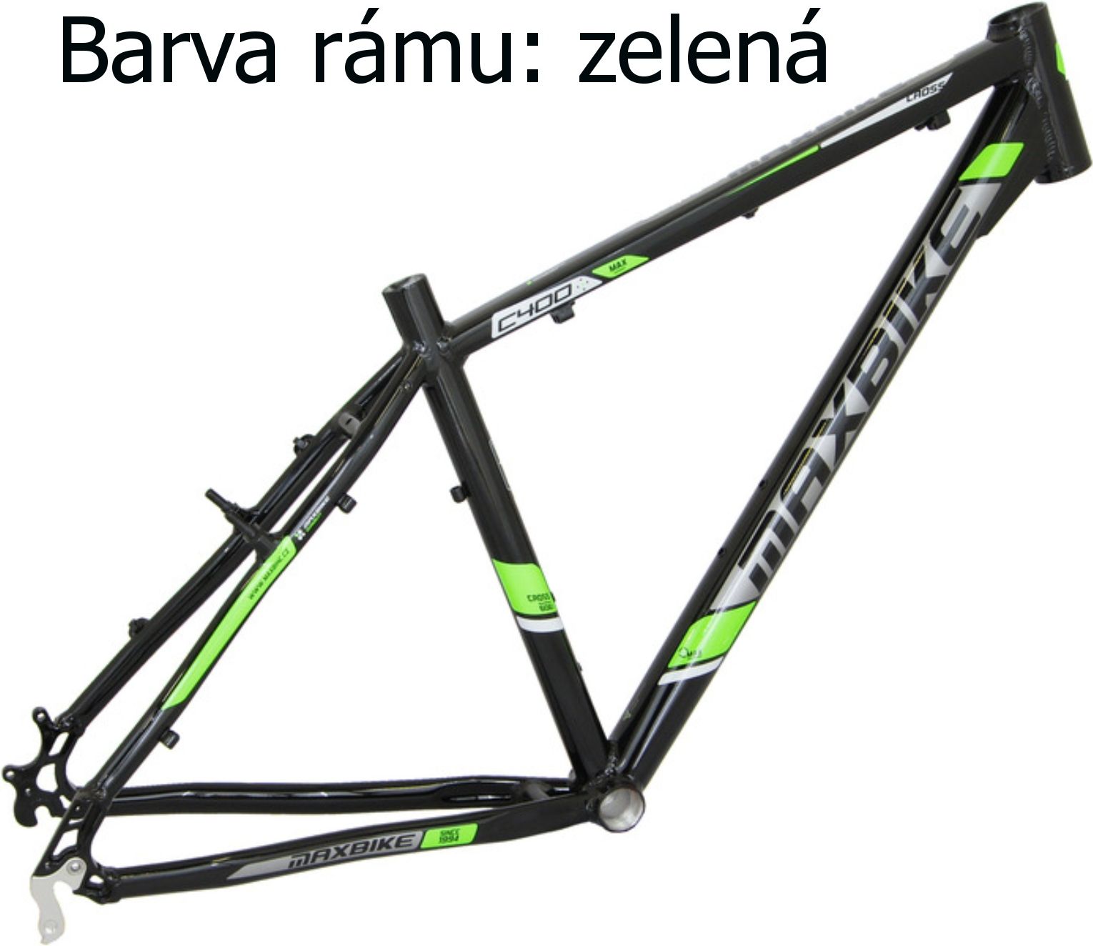 Krosové kolo MAXBIKE Fraser zelené - vel. rámu 16" - obrázek 2