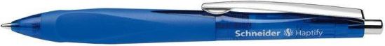 Kuličkové pero "Haptify", tmavě modrá, 0,5mm, stiskací mechanismus, SCHNEIDER - obrázek 1