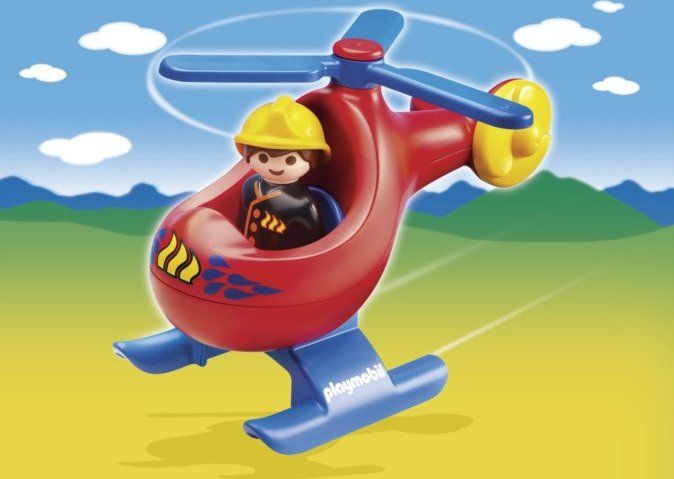 PLAYMOBIL Požární helikoptéra (1.2.3) 6789 - obrázek 1