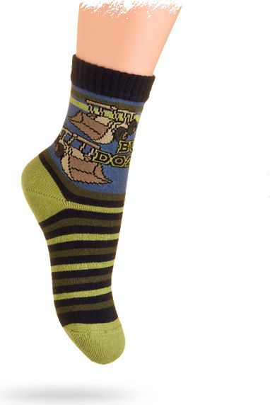 WOLA Dětské ponožky s obrázkem NAKLADAČE Velikost: 21-23 - obrázek 1