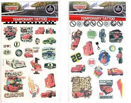 Tetovací sada "Cars", CANENCO, blistr 2 ks - obrázek 1