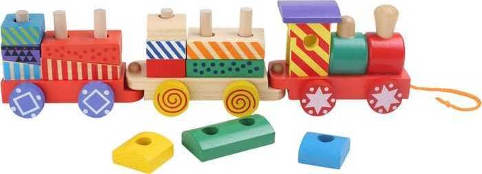 SMALL FOOT BY LEGLER Dřevěné hračky - Vlak pestrobarevný - obrázek 1