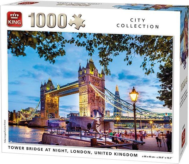 KING Puzzle Tower Bridge, Londýn 1000 dílků - obrázek 1