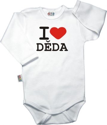 Baby Dejna Body dl. rukáv Kolekce I Love Děda, vel. 80, K19 - obrázek 1
