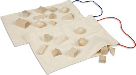 Tajemný sáček – geometrická tělesa, 2 ks - obrázek 1