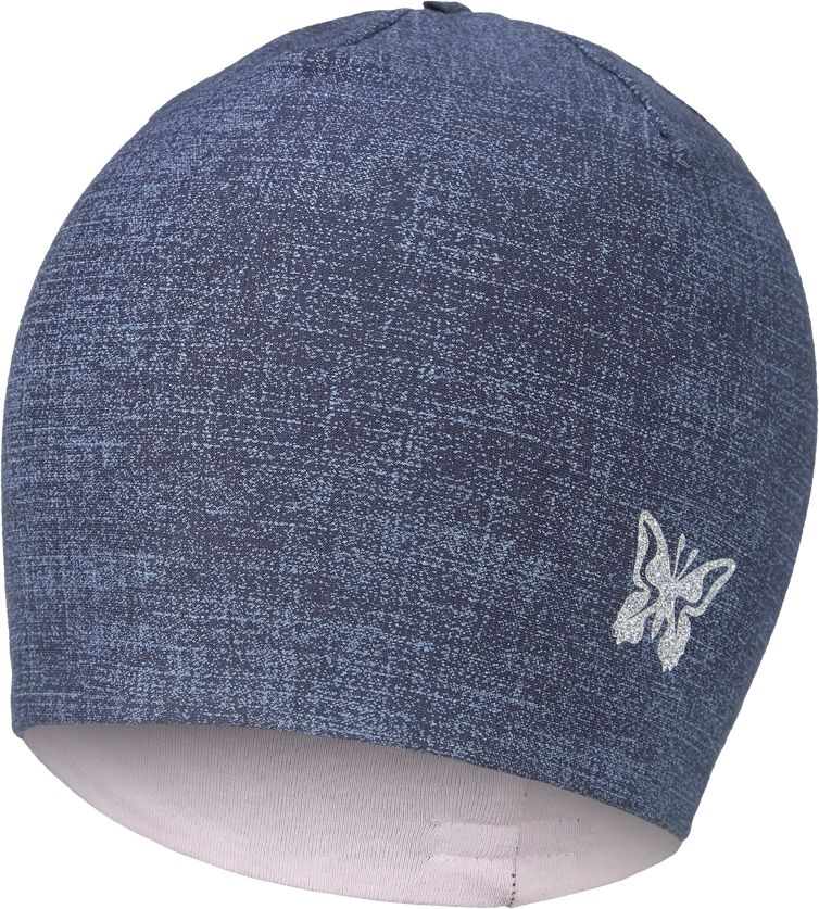 LITTLE ANGEL Čepice podšitá Jeans Outlast® vel. 2, 39-41 cm – jeans/šedý melír - obrázek 1