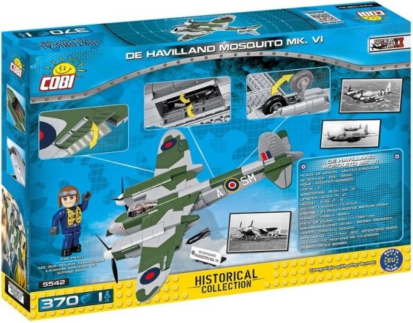 Cobi 5542 II WW De Havilland Mosquito, 370 k, 1 f - obrázek 2
