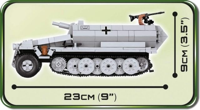 Cobi 2472A II WW Sd. Kfz. 251/9 Ausf. C, 460 k, 2 f - obrázek 5