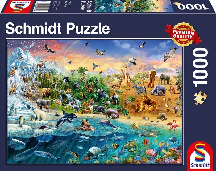 SCHMIDT Puzzle Království zvířat 1000 dílků - obrázek 2