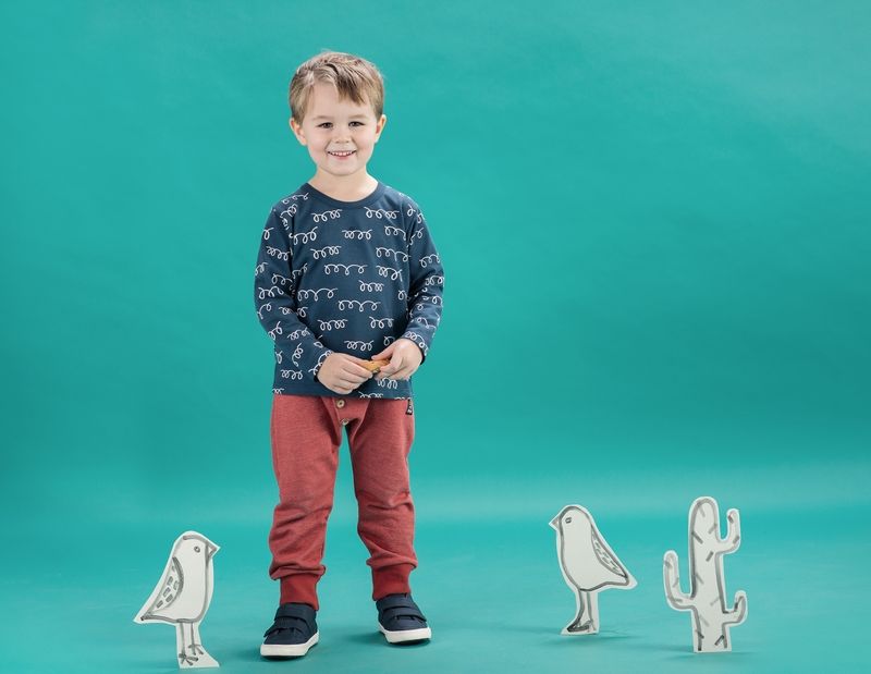 PINOKIO Triko dlouhý rukáv Happy Llama vel. 80 – grafitová - obrázek 2