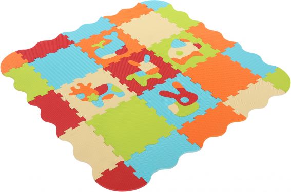 Ludi Puzzle pěnové 120x120cm Zvířátka - obrázek 1