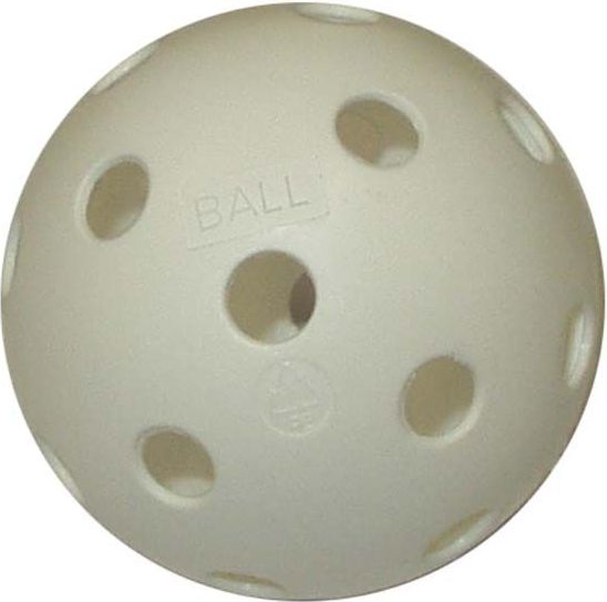 CorbySport 5102 Florbalový míček necertifikovaný bílý - obrázek 1