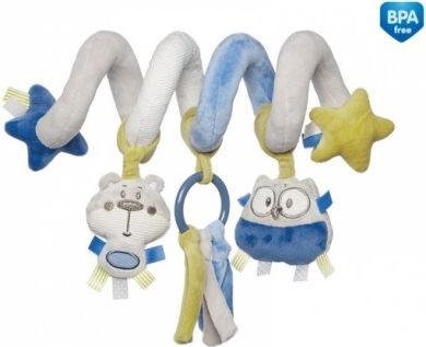 Canpol Babies Plyšová spirála Sovička - šedá - obrázek 1