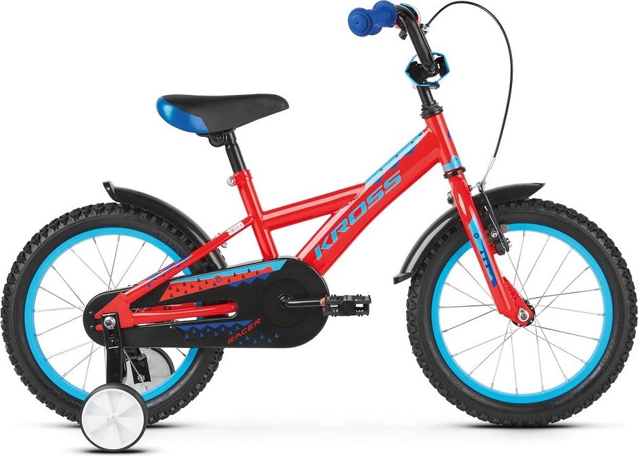 Kross Racer 3.0 16" - model 2019 Black / Lime / Blue Glossy - obrázek 2