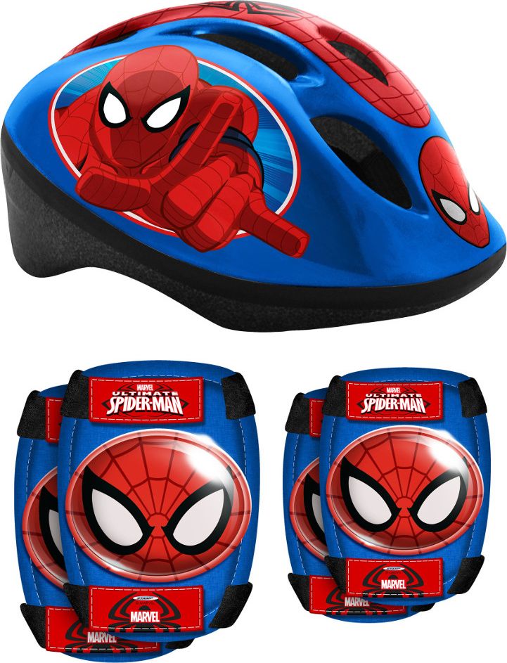 Spiderman sada helma + chrániče pro děti - obrázek 1