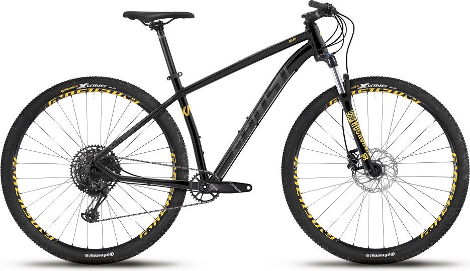 Ghost Kato 8.9 AL U 29" - model 2019 Night Black / Titanium Grey / Spectra Yellow - L (19,5") - obrázek 1