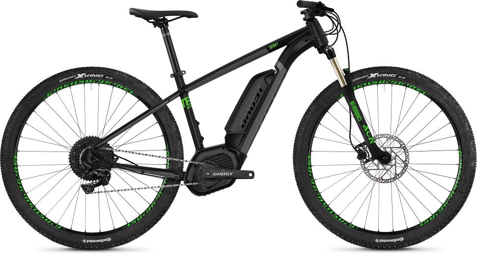 Ghost Teru B4.9 29" - model 2020 Jet Black / Urban Gray / Riot Green - S (15") - obrázek 1