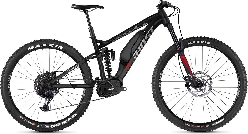 Ghost Hybride SL AMR X S3.7+ AL 29" - model 2019 Night Black / Iridium Silver / Riot Red - L (18") - obrázek 1