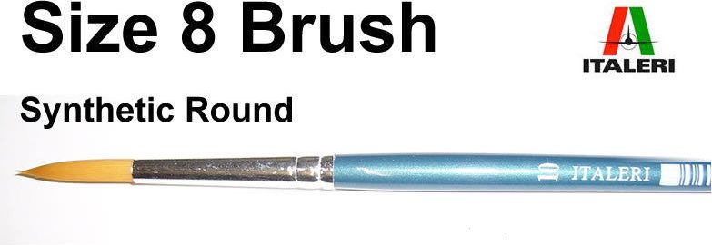 ITALERI Brush Synthetic Round 51211 - kulatý syntetický štětec (velikost 8) - obrázek 1
