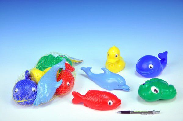 Sada zvířátka do vany plast 5ks v síťce 30x15x8cm 12m+ - obrázek 1