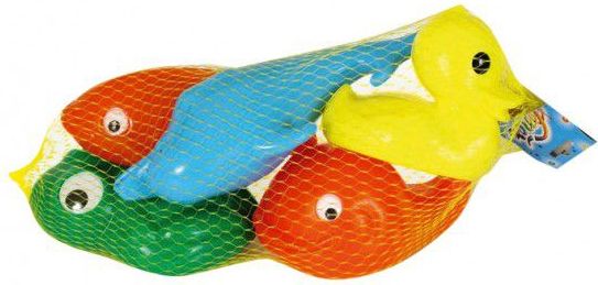 Sada zvířátka do vany plast 5ks v síťce 30x15x8cm 12m+ - obrázek 3