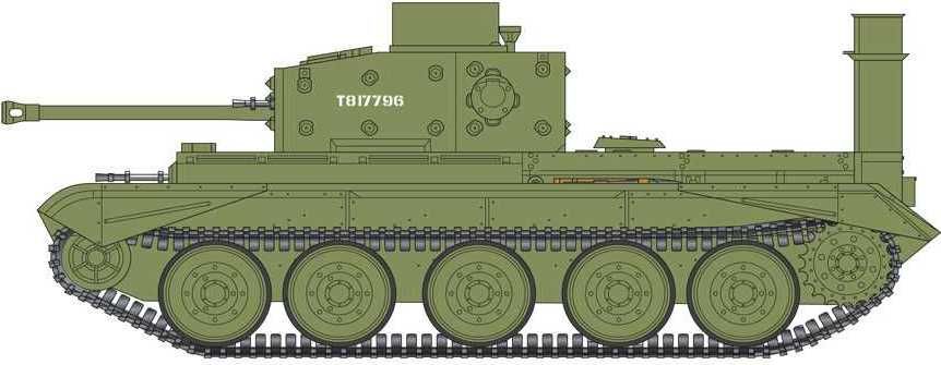 AIRFIX Classic Kit tank A02338 - Cromwell Mk.IV Cruiser Tank (1:76) - obrázek 2