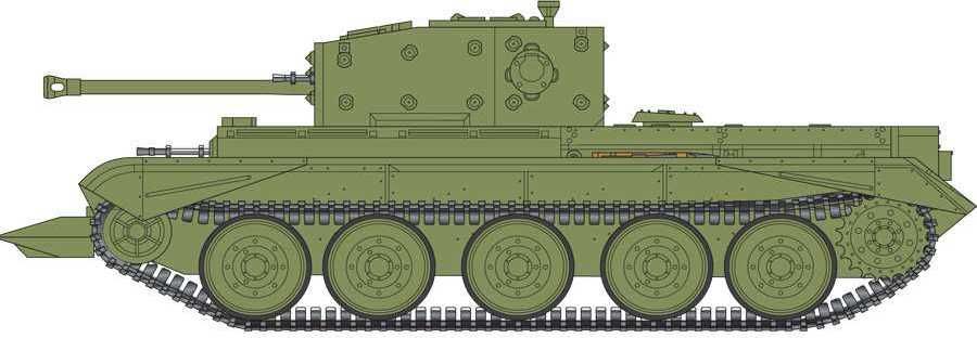 AIRFIX Classic Kit tank A02338 - Cromwell Mk.IV Cruiser Tank (1:76) - obrázek 3