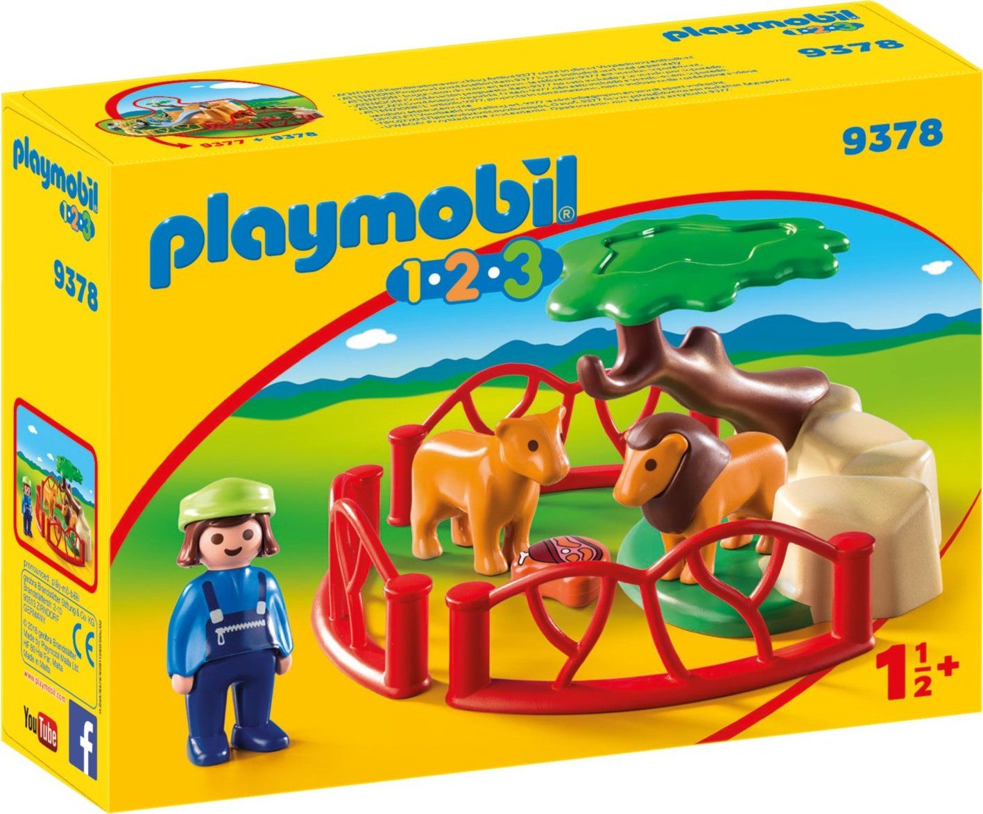 PLAYMOBIL Výběh pro lvy (1.2.3) 9378 - obrázek 1