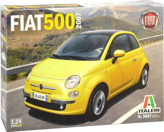 ITALERI Model Kit auto 3647 - Fiat 500 (2007) (1:24) - obrázek 1