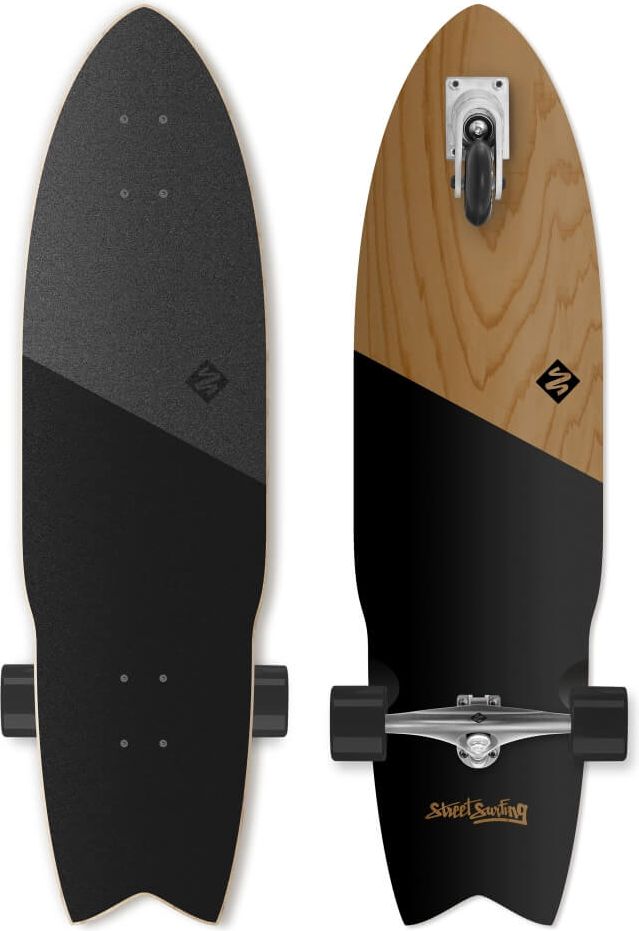 Street Surfing Shark Attack Koa Black 36" - obrázek 1