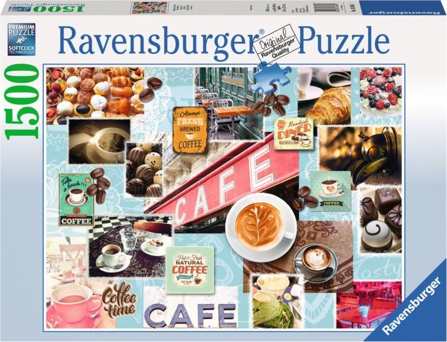 RAVENSBURGER Puzzle Káva a moučník 1500 dílků - obrázek 2