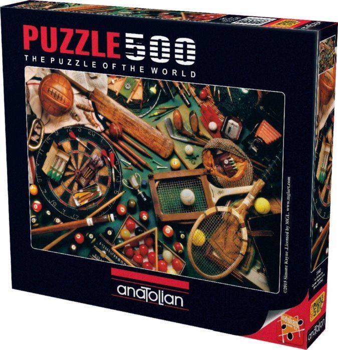 ANATOLIAN Puzzle Sbírka sportovních potřeb 500 dílků - obrázek 2