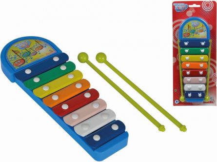 Simba MMW Xylofon modrý 8 kovových kláves 28 cm - obrázek 1