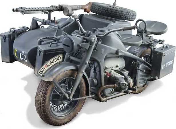 ITALERI Model Kit military 7406 - Zundapp KS 750 with sidecar (1:9) - obrázek 6