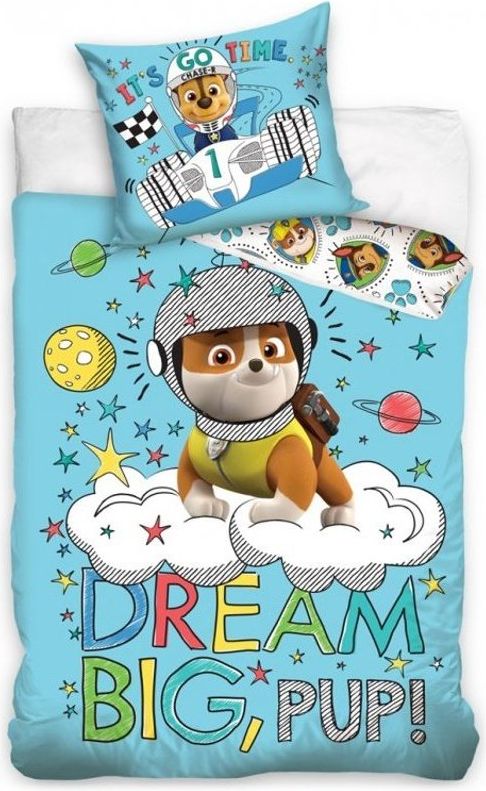 Carbotex · Povlečení do dětské postýlky Tlapková patrola - Paw Patrol - motiv Dream - 100% bavlna - 40 x 60 cm + 100 x 135 cm - obrázek 1